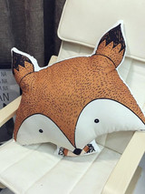 Cartoon Animals Fox Rabbit Bear Giraffe Deer Elephant Cushion Baby Calm Sleep Pillow Nordic Kids Room Decoration Toy Photo Props