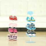 Cartoon animals stereo children shoe rack console shoe organizer frame vertical shoe rack 67cm free shipping