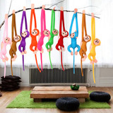 Cartoon Animal 60cm Hanging Monkey Long Arm Plush Toys For Kids Room Ornament Soft Colorful Plush Dolls For Kids Birthday Gifts