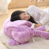 Cartoon 65cm Large Plush Elephant Toy Kids Sleeping Back Cushion stuffed Pillow Elephant Doll Baby Doll Birthday Gift for Kids
