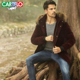 CARTELO men business coat white duck down jacket mens thick warm male down parka men's down jacket soft windproof outwear parkas