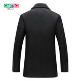 CARTELO made Men's Wool Jackets Spring Autumn winter Brand Men Woolen Coats Middle Long Jackets And Coats Mens Warm coat
