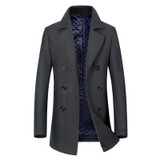 CARTELO made Men's Wool Jackets Spring Autumn winter Brand Men Woolen Coats Middle Long Jackets And Coats Mens Warm coat
