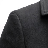CARTELO made Men's Wool Jackets Spring Autumn winter Brand Men Woolen Coats Middle Long Jackets And Coats Mens Warm coat