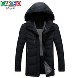 CARTELO Brand Men's Clothing 2017 New Arrival Parka Winter Warm Men Down Jackets High quality Slim Thick 80% Duck Casual Coats