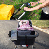 carrello portatutto Baby Stroller Mobile Stand Holder Rack Children Cart Accessories Outdoor PP Black Mobile Phone Accessory