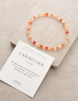 Carnelian Mini Gemstone Energy Bracelet
