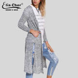 Cardigan Open Stitch Women Sweater Slim Lady Winter Long Knitted Cardigans Tops Brand Plus Size Casual Poncho Women Sweater