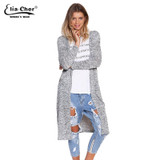 Cardigan Open Stitch Women Sweater Slim Lady Winter Long Knitted Cardigans Tops Brand Plus Size Casual Poncho Women Sweater