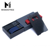 Carbon Fiber RFID Blocking Bills Money Clip Credit Card Protection Holder Slim Wallets for Men Minimalist Simple Small Purse