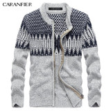 CARANFIER Winter Men Knitted Cardigan Sweater Male Cotton Casual Sweater Turtleneck O-Neck Slim Fit Men Leisure Christmas Style CARANFIER Winter Men Knitted Cardigan Sweater Male Cotton Casual Sweater Turtleneck O-Neck Slim Fit Men Leisure Christmas Style