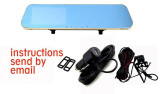 car camera rearview mirror auto dvrs cars dvr dual lens dash cam recorder video registrator camcorder full hd1080p night vision