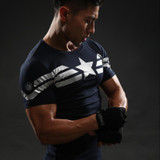 Captain America T Shirt 3D Printed T-shirts Men Avengers iron man Civil War Tee Fitness Clothing Male Crossfit Tops