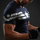 Captain America T Shirt 3D Printed T-shirts Men Avengers iron man Civil War Tee Fitness Clothing Male Crossfit Tops