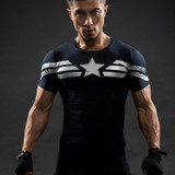 Captain America T Shirt 3D Printed T-shirts Men Avengers iron man Civil War Tee Cotton Fitness Clothing Male Crossfit Tops