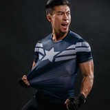 Captain America T Shirt 3D Printed T-shirts Men Avengers iron man Civil War Tee Cotton Fitness Clothing Male Crossfit Tops