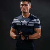 Captain America T Shirt 3D Printed T-shirts Men Avengers iron man Civil War Tee Cotton Fitness Clothing Male Crossfit Tops