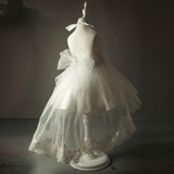 Ivory Flower Girl Dresses For Weddings Tulle Lace Flowers First Communion Dresses For Girls Birthday Dresses Vestido De Daminha