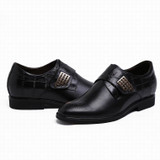 italian style real leather qshoes shoe mens business men man dress casual fashion pointed toe inner high heel shoes yo21812-1