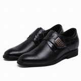 italian style real leather qshoes shoe mens business men man dress casual fashion pointed toe inner high heel shoes yo21812-1