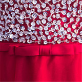 It's YiiYa Fashion Bling Sequined Cocktail Dress Elegant Half Sleeve Formal Dress Party Gown H078