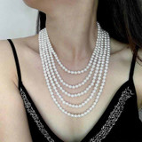 White Shell Pearl Necklace