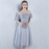 It's YiiYa 2018 O-Neck Fashion Designer Elegant Cocktail Gowns Sexy Illusion Flowers Lace Knee-Length Cocktail Dress LX383