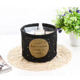 ISHOWTIENDA Cute Cotton Linen Desktop Storage Basket Sundries Toy Basket Storage Folding Storage Box Cosmetics Container #25