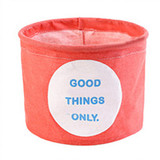 ISHOWTIENDA Cute Cotton Linen Desktop Storage Basket Sundries Toy Basket Storage Folding Storage Box Cosmetics Container #25