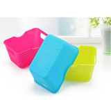 ISHOWTIENDA 1pcs Plastic Office Desktop Storage Boxes Makeup Organizer Storage Box Space-Saving Storage Baskets 0126