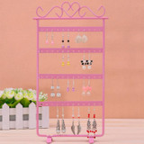Iron Four Layer Earrings Jewelry Standing Rack Shelf Jewelry Storage Rack Holder Jewelry Organizer Metal Stand Organizer Holder