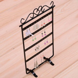 Iron Four Layer Earrings Jewelry Standing Rack Shelf Jewelry Storage Rack Holder Jewelry Organizer Metal Stand Organizer Holder