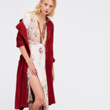 IRISIE Apparel Red Casual Bodycon Female Trench Coat Autumn Double Breasted Chic Women Trench Sashes Elegant Slim Basic Coat