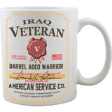 Iraq Veteran Whiskey Label Mug