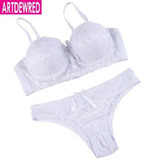 Intimates Set Women Sexy plus size Bra Sets Embroidered Lace Bra And Pantie Set BC 36 38 40 42 Sexy Lingerie Set Brassiere suit