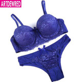 Intimates Set Women Sexy plus size Bra Sets Embroidered Lace Bra And Pantie Set BC 36 38 40 42 Sexy Lingerie Set Brassiere suit