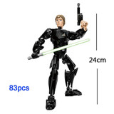 A Star Wars Story Rogue One Buildable Figure Imperial Death Trooper Sergeant Jyn Erso K-2SO Imwe Malbus Building Block Toy