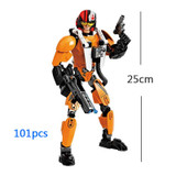 A Star Wars Story Rogue One Buildable Figure Imperial Death Trooper Sergeant Jyn Erso K-2SO Imwe Malbus Building Block Toy