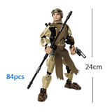 A Star Wars Story Rogue One Buildable Figure Imperial Death Trooper Sergeant Jyn Erso K-2SO Imwe Malbus Building Block Toy