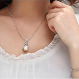 Freshwater Pearl Pendant Elegant Pink Freshwater Pearl Pendant Elegant Pink