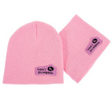 A Hat for A Boy Wool Winter Hats for Girls Boys Children Baby Hat Scarf Set Crochet Letter Knitted Warm Cap Bonnet Enfant