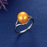 Freshwater Pearl Ring Dazzling Gold
