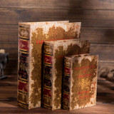 a European American retro Jingmei simulation book box office Home Furnishing shuppim European study decorative box