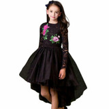 A butterfly Girls long sleeve Dresses kids Princess Dress Toddler TuTu Dresses baby girl children moana flower girls clothing