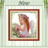 A Beautiful Angel,counted print on the canvas DMC 14CT 11CT Cross Stitch kit,embroidery needlework Sets,Girl handmade Home Decor