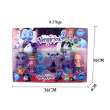 9pcs/lot Junior Vampirina The Vamp Bat woman Girl PVC Dolls Models Action Figures Toys Collectors For Children With Retail Box