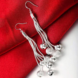 Silver Plated Crystal Beads Jewelry Set