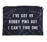 99 BOBBY PINS 3D Print simple make up bag 2017 Fashion Cosmetic case women trousse de maquillage neceser organizer pencil case