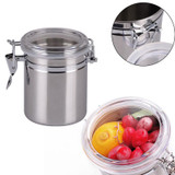 990ml Kitchen Canisters Stainless Steel Coffee Tea Sugar Storage Jars Sealed Storage Cans Kitchen Tools