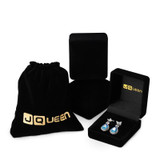 925 Sterling Silver Jewelry Butterfly Decoration 5.5Ct Pear Cut Blue Topaz Drop Earring For Women Free Jewelry Box 925 Sterling Silver Jewelry Butterfly Decoration 5.5Ct Pear Cut Blue Topaz Drop Earring For Women Free Jewelry Box